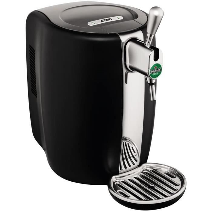 Krups & Heineken VB310E10 SEB VB310310 Tireuse Pression Beertender Machine à bière Pompe Fût 5L Noir et INOX