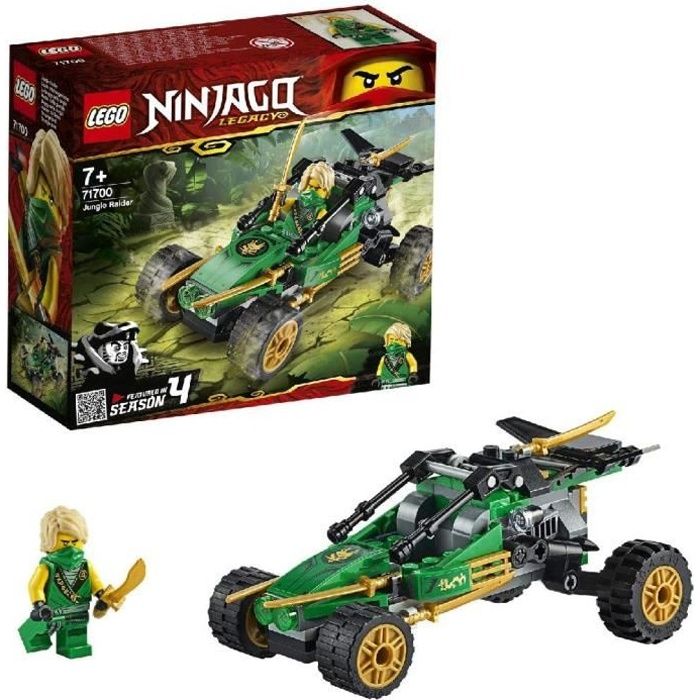 Jeux de construction LEGO NINJAGO, Legacy Le buggy de la jungle, Voiture avec figurine de Lloyd, Set de construction, Le 52840