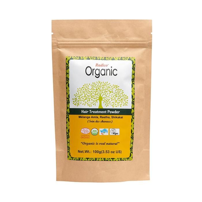 Radico mélange de poudre d'herbes bio pour des cheveux en bonne santé.