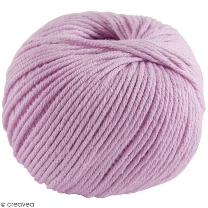Fil DMC Natura Medium - 32 coloris - 50 g Rose Parme N° 136