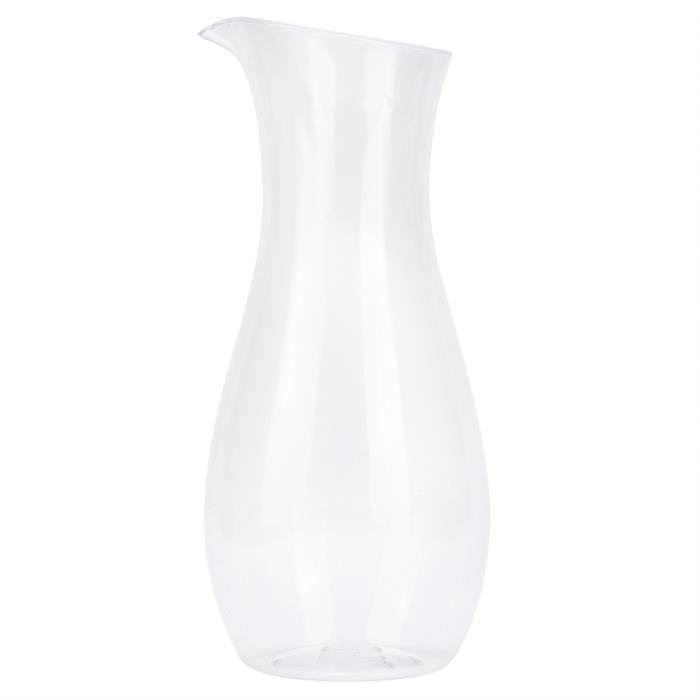 Acrylique Transparent Jus Bouteille D'eau Cruche Vin Boisson Récipient Récipient Bouilloire Carafe pour Bar Maison (1100cc)-TIP