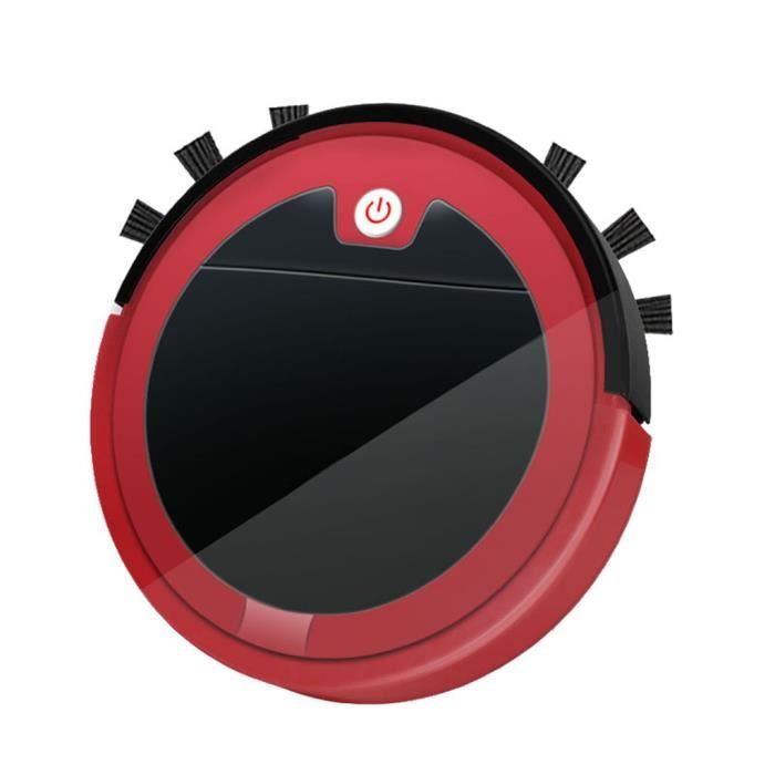 Télécommande Pour Aspirateur Robotique 3 En 1, Rechargeable Par USB, Nettoyage Du Robot MIni Pour Le Nettoyage Des Sols En rouge