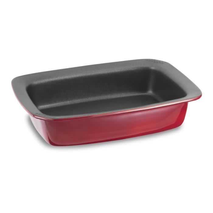 TEFAL SO EASY Plat à four rectangulaire J2102314 31,5x25cm violet