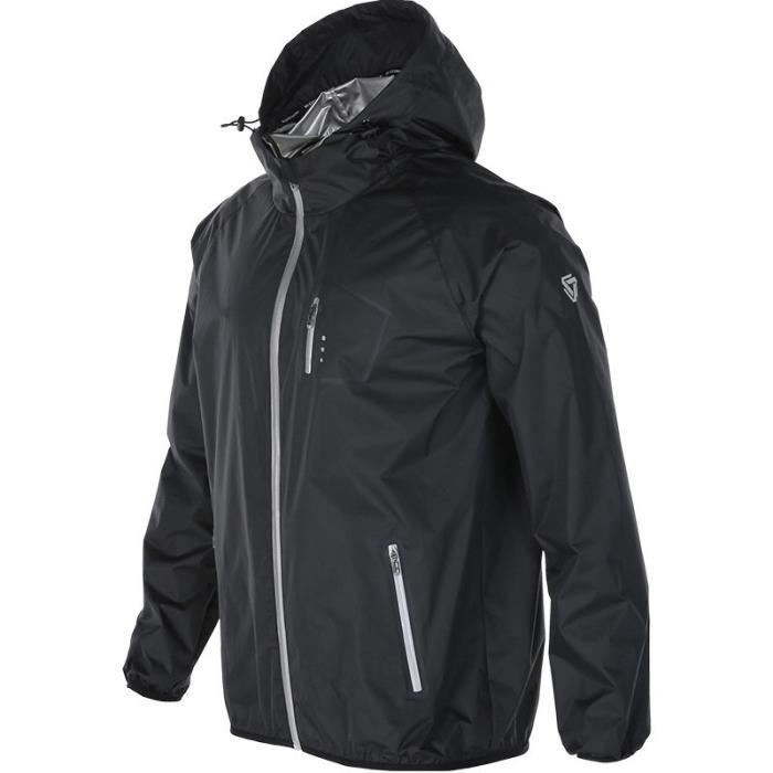 Veste de Sudation Homme A Capuche Fitness Musculation Brûler des graisses Suer plus Cycle de chaleur