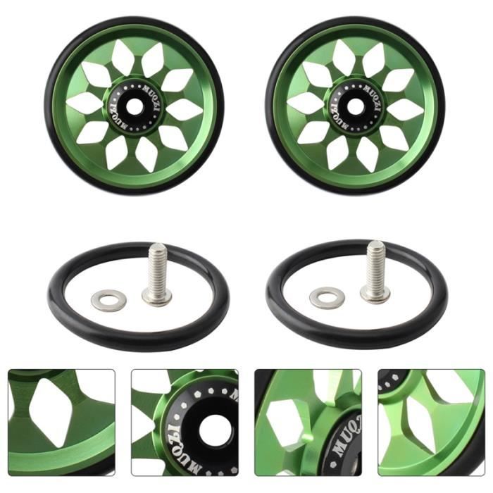1 ensemble de roue facile en alliage d'aluminium de vélo pliant compatible pour Brompton VELO ASSISTANCE ELECTRIQUE