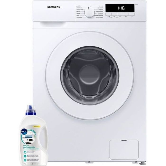 SAMSUNG Lave-Linge Frontal 7kg 1400trs/min Tambour 49L Machine à laver hublot 50 Blanc