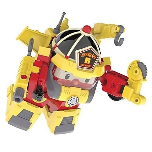 ROBOCAR POLI Véhicule Transformable Roy Action Pack Super Fireman