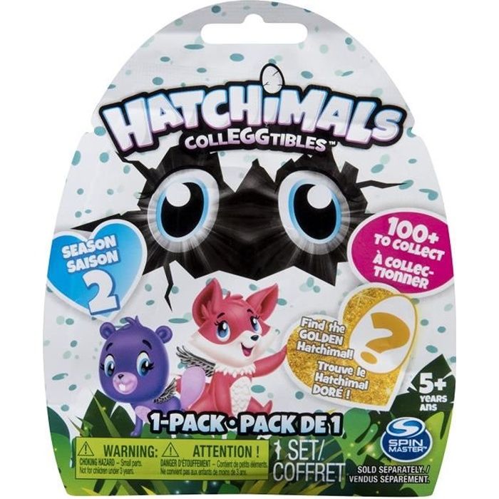 PACK DE 1 Hatchimals Saison 2 (modèle aléatoire) - Mini Figurines à collectionner