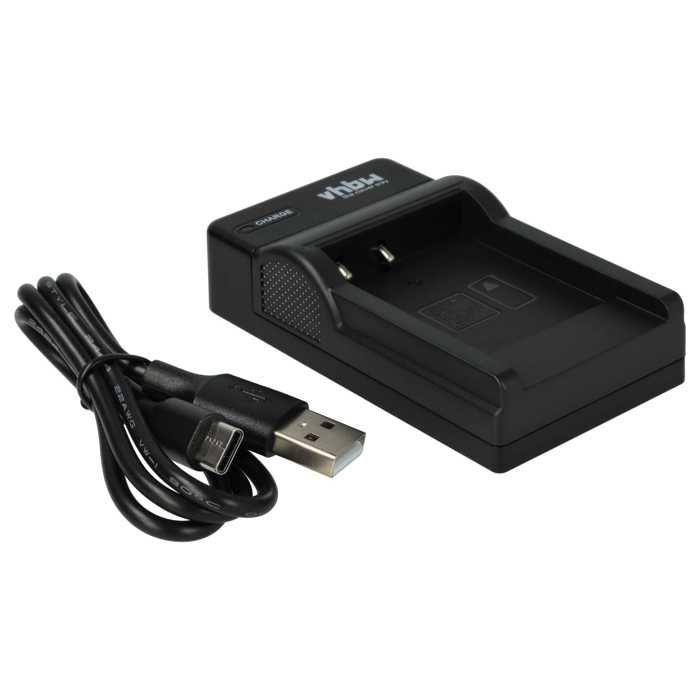 vhbw Chargeur USB de batterie compatible avec Sony Cybershot DSC-W310, DSC-W320, DSC-W330, DSC-W350 batterie appareil photo digital,