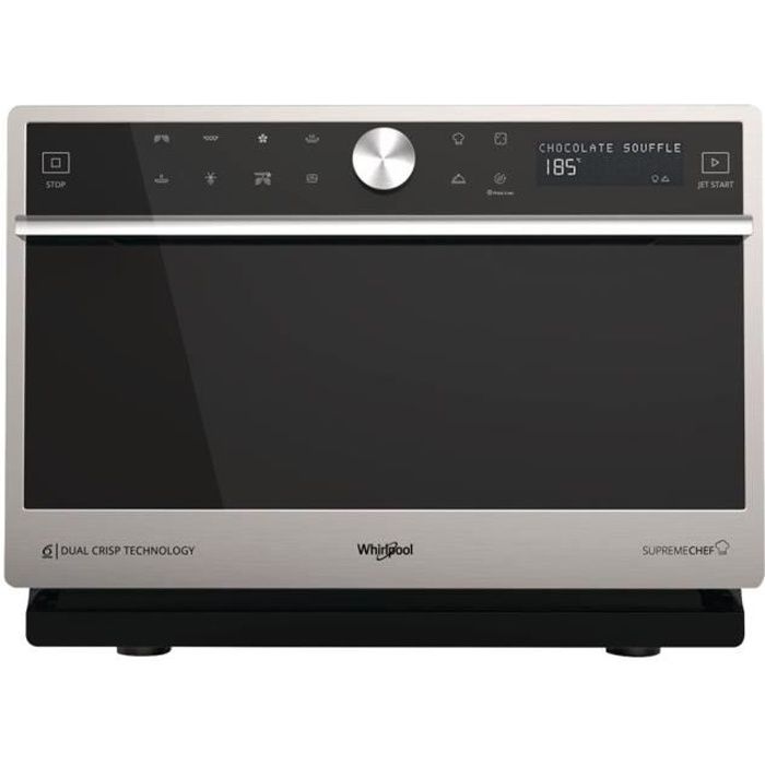 Whirlpool Supreme Chef MWP 3391 SX Four micro-ondes combiné grill pose libre 33 litres 1000 Watt acier inoxydable