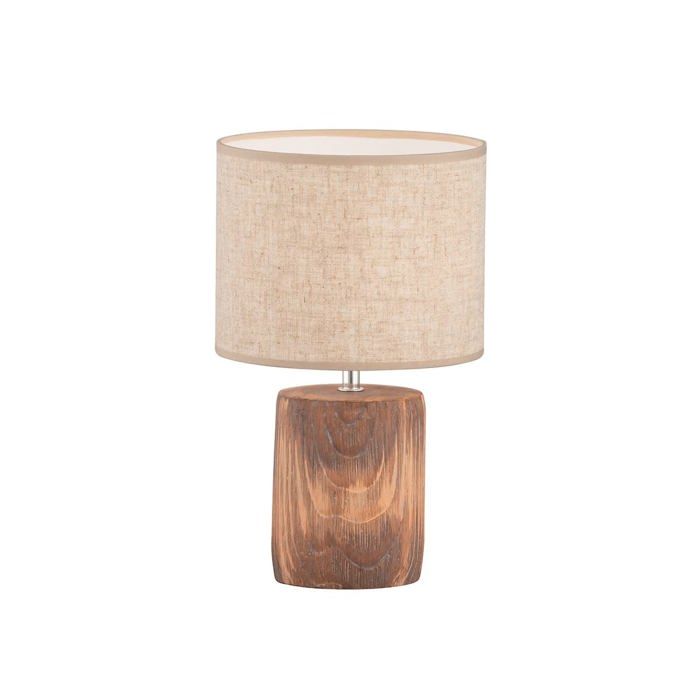 Lampe à poser - Fischer - 50586 - Béton - Abat-jour en tissu - Ambiance chaleureuse