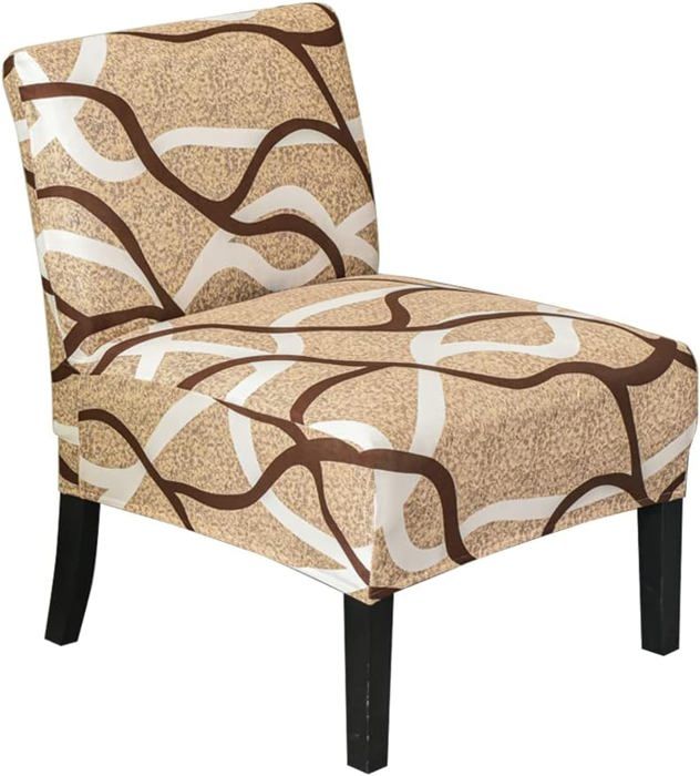 Housse De Chaise Sans Accoudoirs - Taille Unique Extensible - En Polyester Et élasthanne - Protection Anti-taches Et Anti-poussière - Lavable En Machine - 10