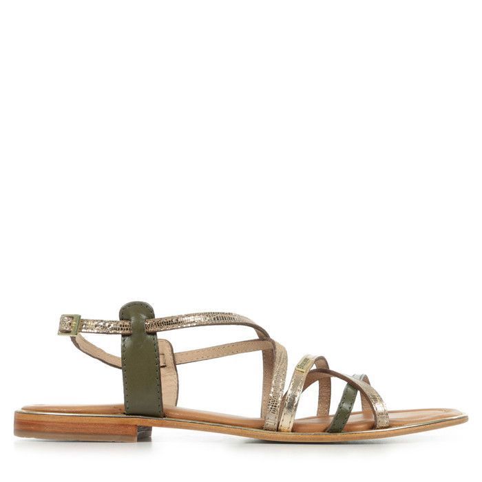 Les Tropéziennes par M Belarbi HARRY Kaki / Doré Les Tropéziennes Harry Sandales femme