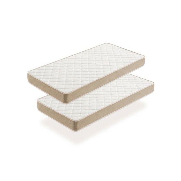 Lot de deux Moonia Matelas enfant 80X130 Fermeté Medium Lot de deux Moonia Matelas enfant 80X130 Fermeté Medium