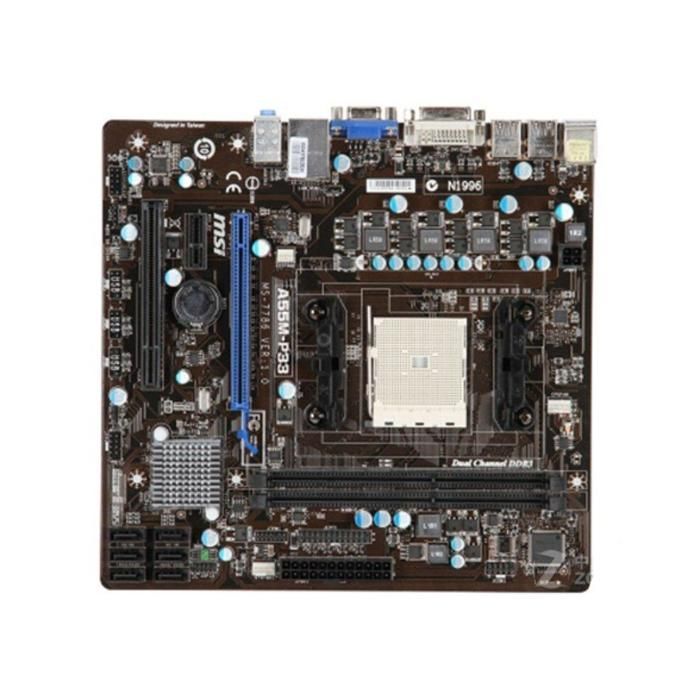 Carte mère MSI A55M-P33 AMD A55 Socket FM1 2xDDR3 SDRAM 16 Go Micro ATX - Msi