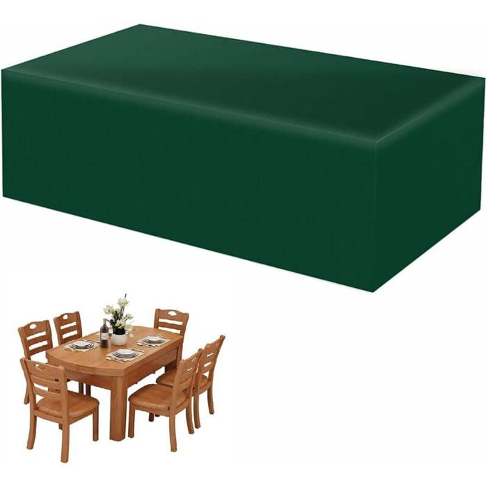 Housse de salon de jardin - LARGEIGHT - 210D Oxford - Imperméable - Anti-UV - Rectangulaire 210x140x70 cm