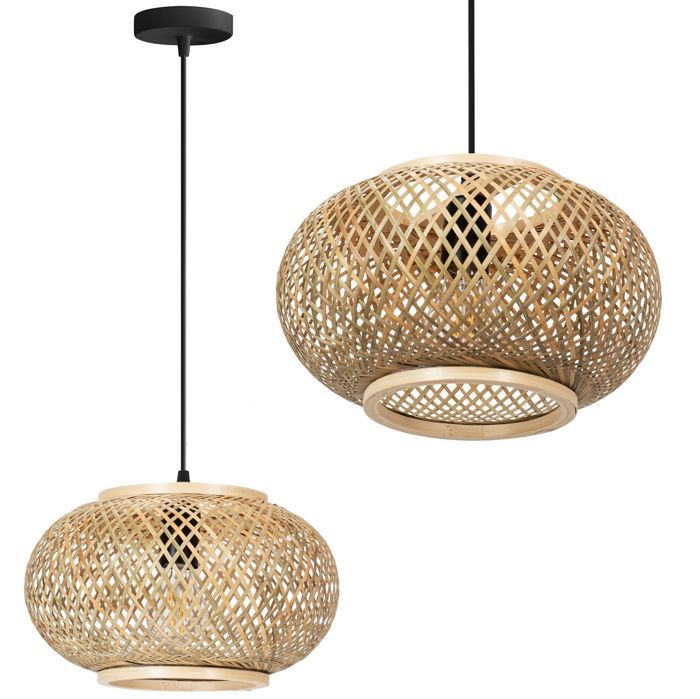Lampe Suspendue De Plafond Toolight Boho App1247-1Cp Suspenion Beige 30 X 10 X 17 Cm
