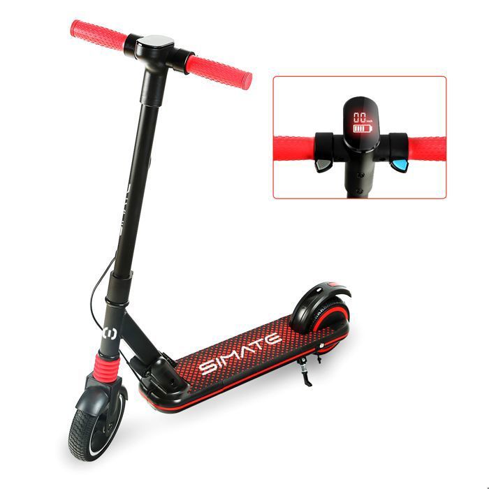 Trottinette Électrique Simate Board Balance - Phare Et Feu Frein - Neuf Défaut