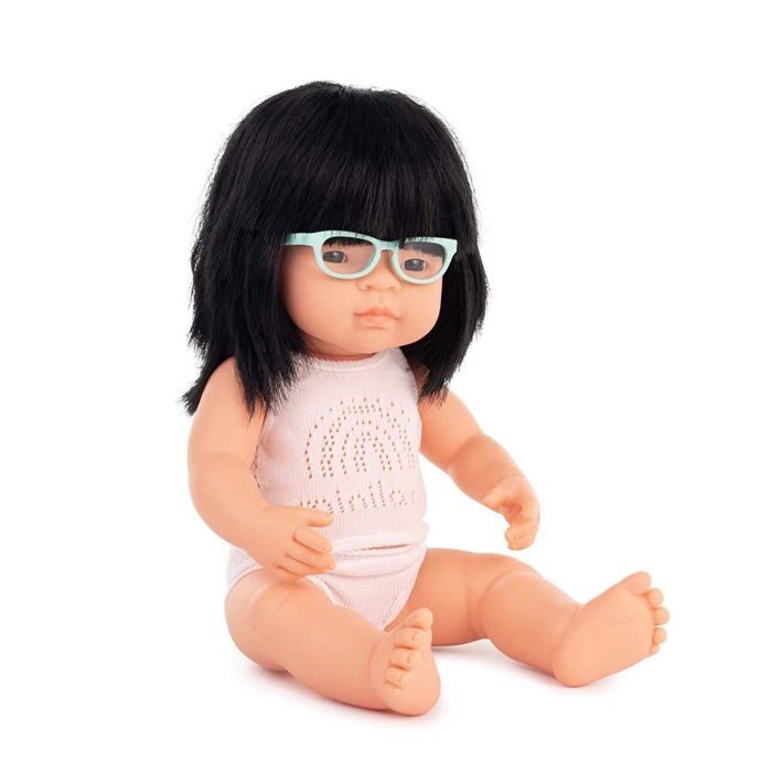 Poupée bébé fille asiatique (21 cm) : Miniland Poupée bébé fille asiatique (21 cm) : Miniland