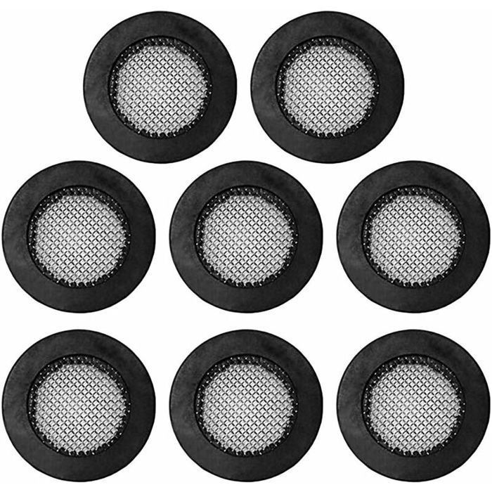 20 Pcs Joints en Caoutchouc avec Filtre en Acier Inoxydable pour Pomme de Douche et Tuyaux