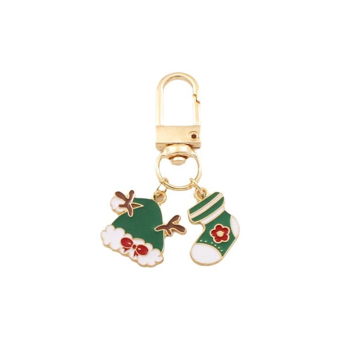 10 Porte-clés De Noël PLIGREAT – Pendentifs Métal (Père Noël, Sapin, Flocon...) – Déco Et Cadeau Pour Sac, Clés