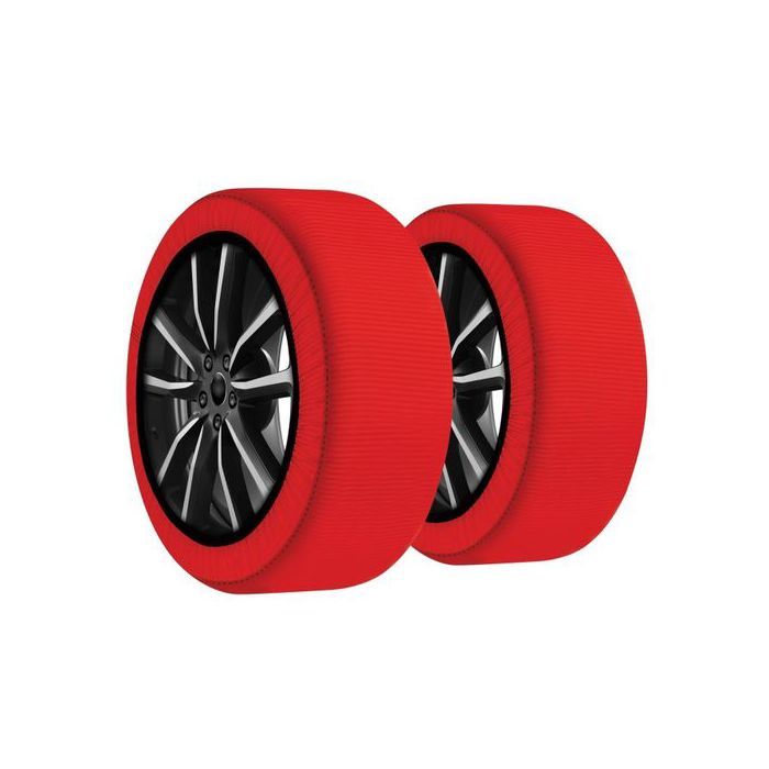 DAC  Chaussettes à neige - 205/60 R16 - 2 pièces - Chaîne à neige textile pour pneus - Homologués - DAC Active Series 3D - Taille