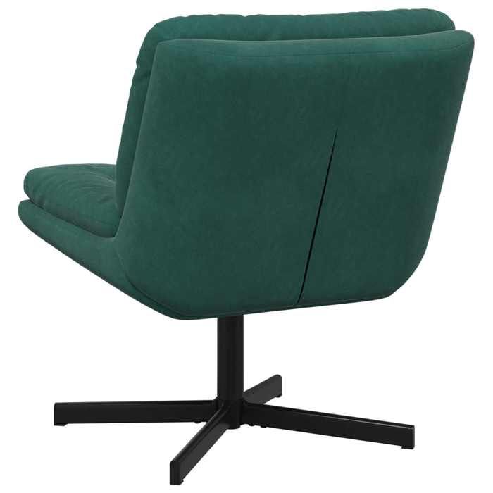 Vert CHAISE/FAUTEUIL - SARAZYJ - 63x75x76cm - Fauteuil relaxant pivotant - Vert foncé - 63x75x76cm Velours Hot93080636