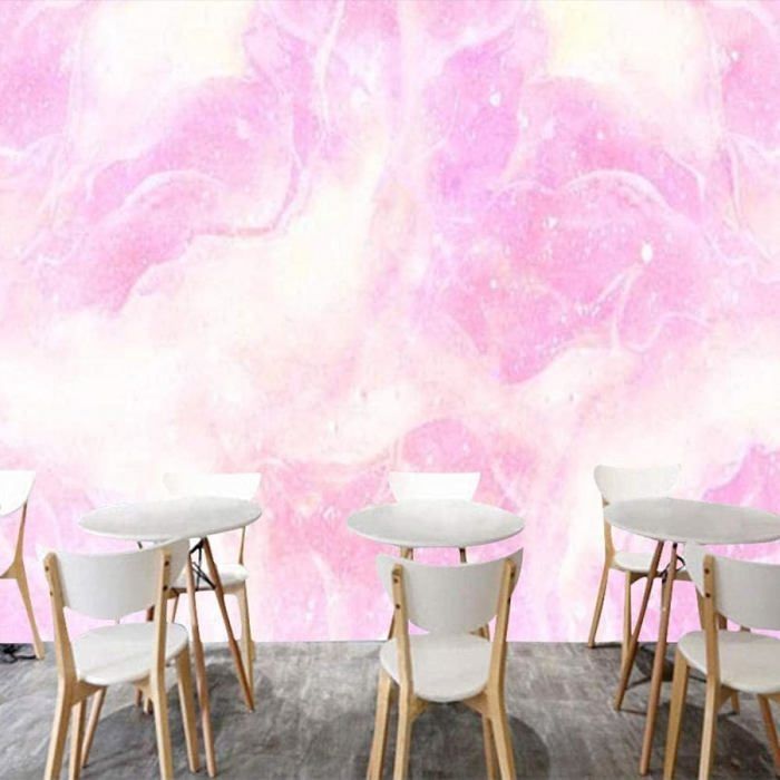 Abstrait Rose Créatif Art Papier Peint 3D Soie De Luxe Intissé Bureau Salle à Manger Canapé Chambre Salon Décoratif-300cm×210cm