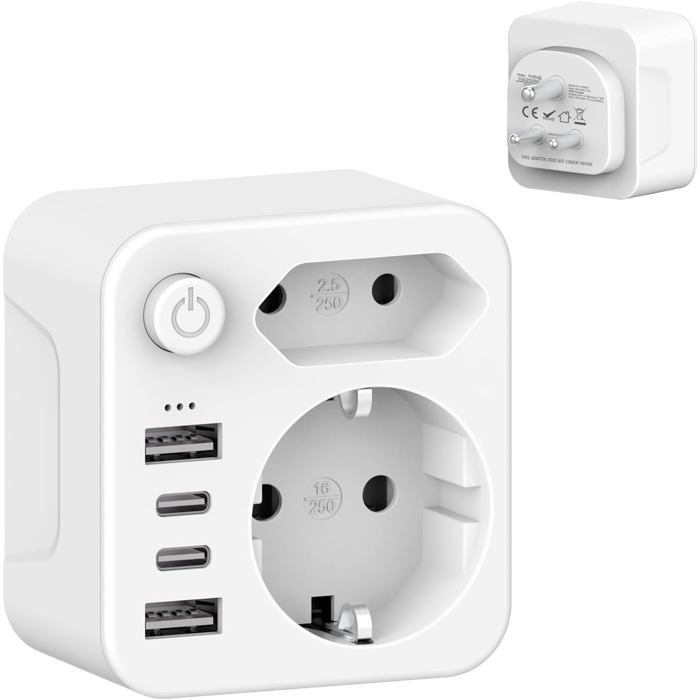 Adaptateur Prise Inde Et Sri Lanka Type D - Pour