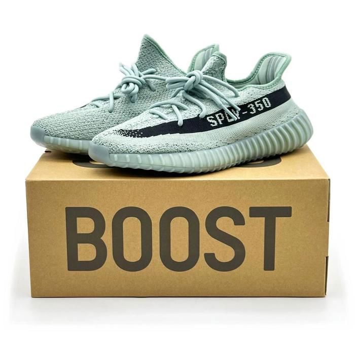 CHAUSSURES DE BASKET-BALL HQ2060 Adidas Yeezy Boost 350 V2 Salt Stone Blue Ice Sea Teal Green Gray Black