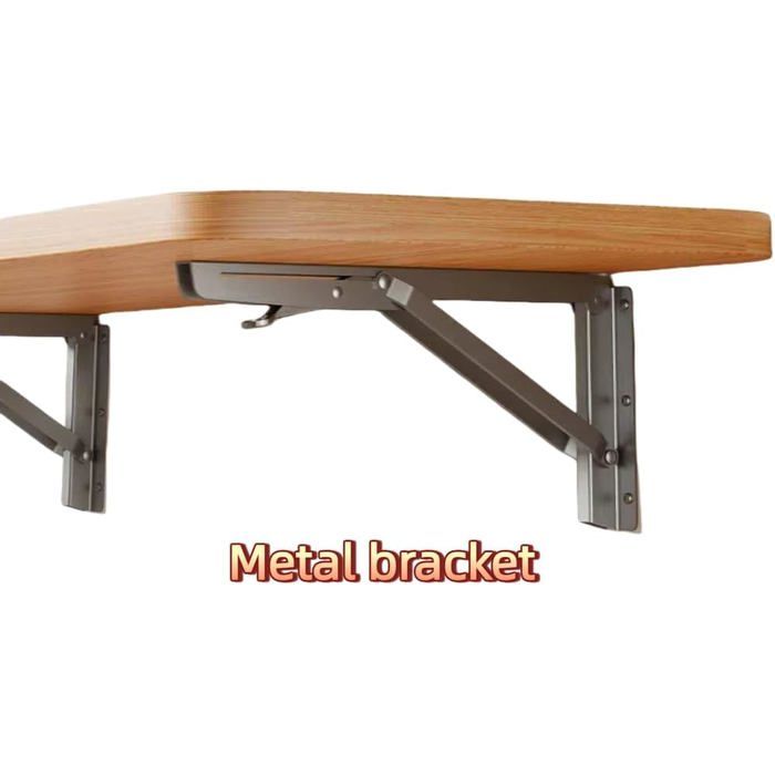 Étagère murale pliable - Bureau pliable gain de place - Bureau avec pieds pliables et support robuste - Idéal pour les petits espace