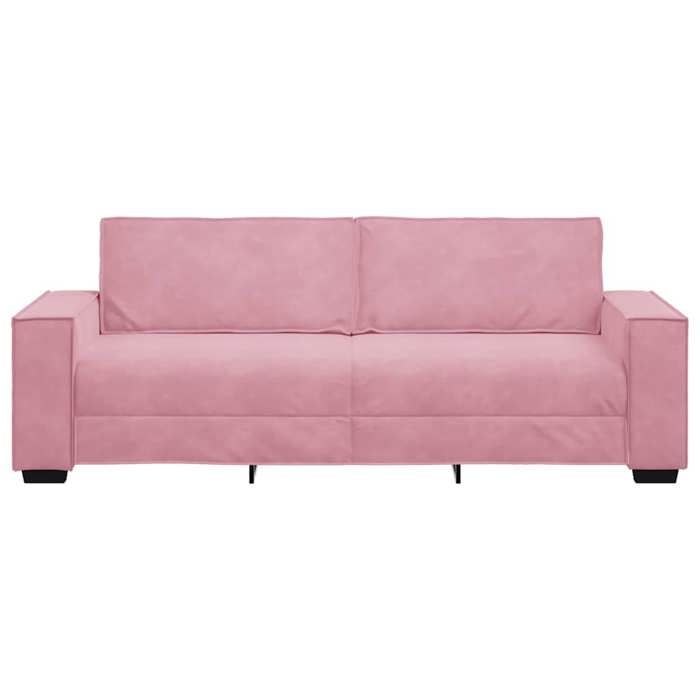 Rose SOFA - Moderne - Canapé avec 3 places - contemporain - Rose 180 cm Velours C2056