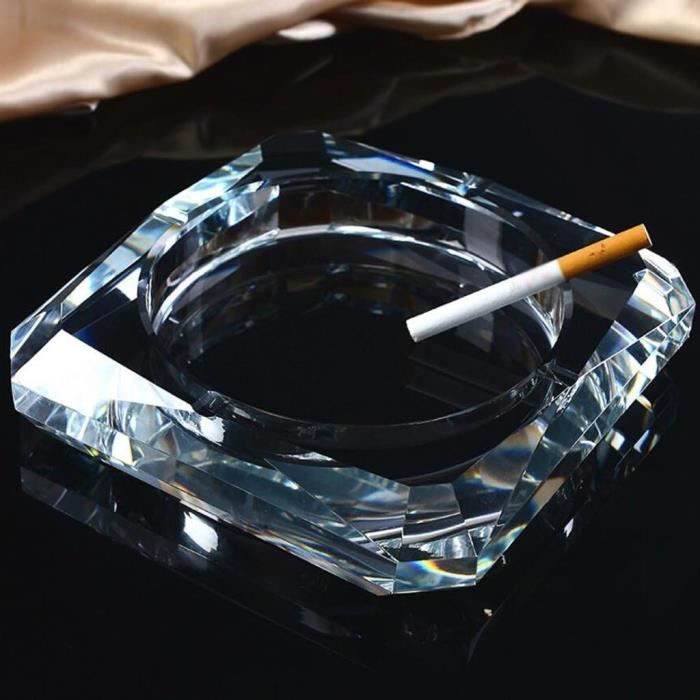 Blue Anime Girl Cendrier En Verre Transparent Pour L'extérieur