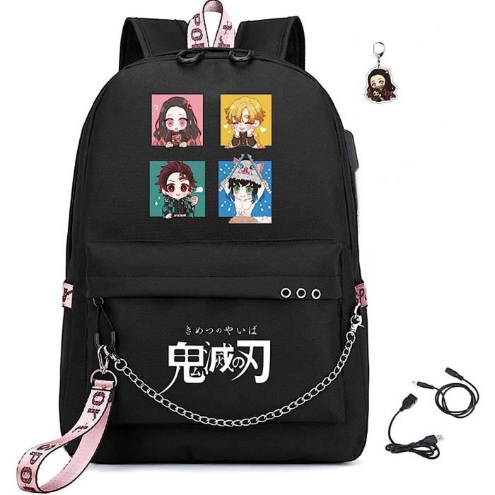Sac à Dos Anime Demon Slayer Kamado Nezuko - Sac à Bandoulière Otaku Harajuku, Tissu Oxford