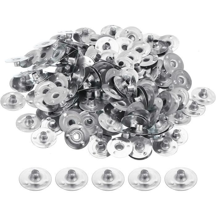 12 Pièces Supports Mèche à Bougie Iwobi | Centrage Métal Pour Fabrication Bougies DIY