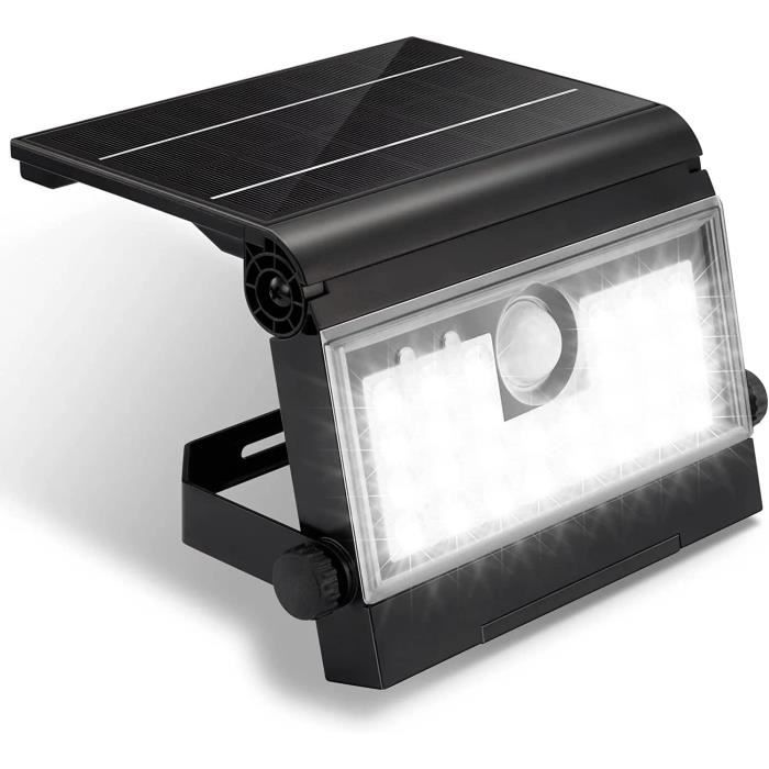 Lampe Solaire Extérieur Puissante Avec Détecteur De Mouvement 120 LED Étanche Blanc Éclairage