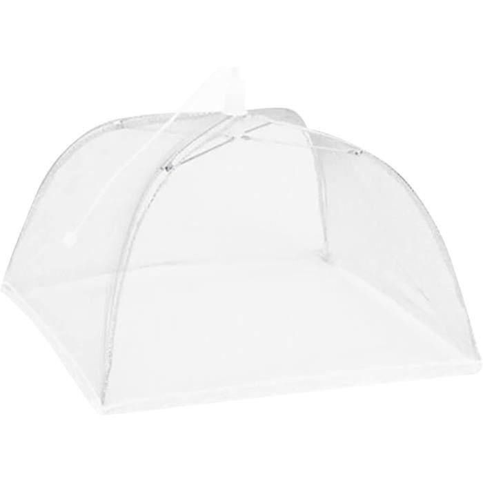 3pcs Bleu Cloche Alimentaire Pliable Anti-mouche Couvercle De Nourriture En Maille Pliant Tente