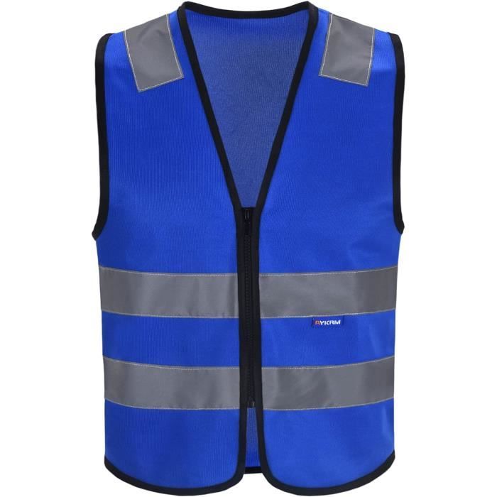 Gilet Réfléchissant De Sécurité CNSS - Rayures Visibilité Nuit - Unisexe - Taille Unique