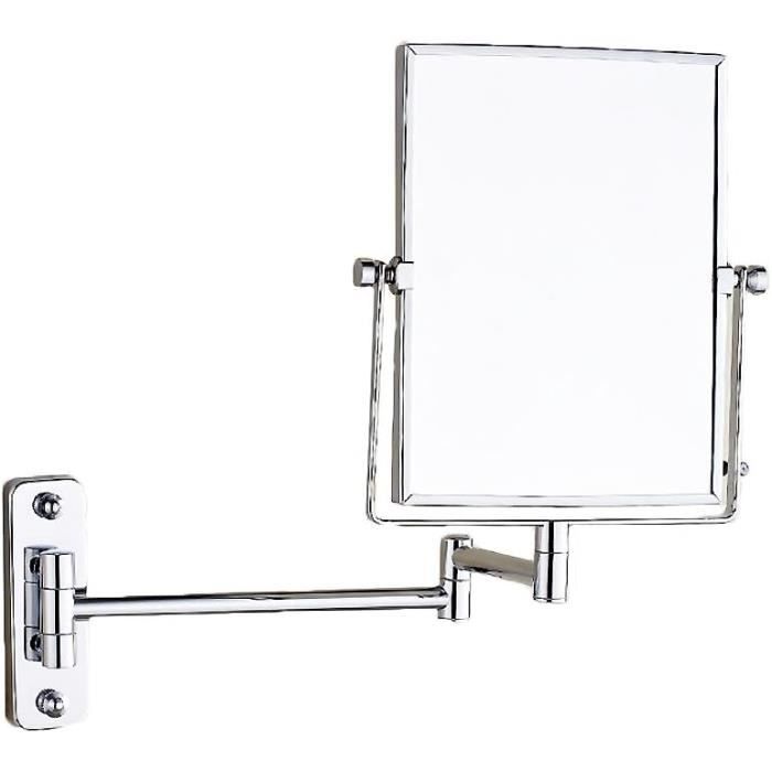 Miroir grossissant x5 - à bras flexible - attache à pince WENKO