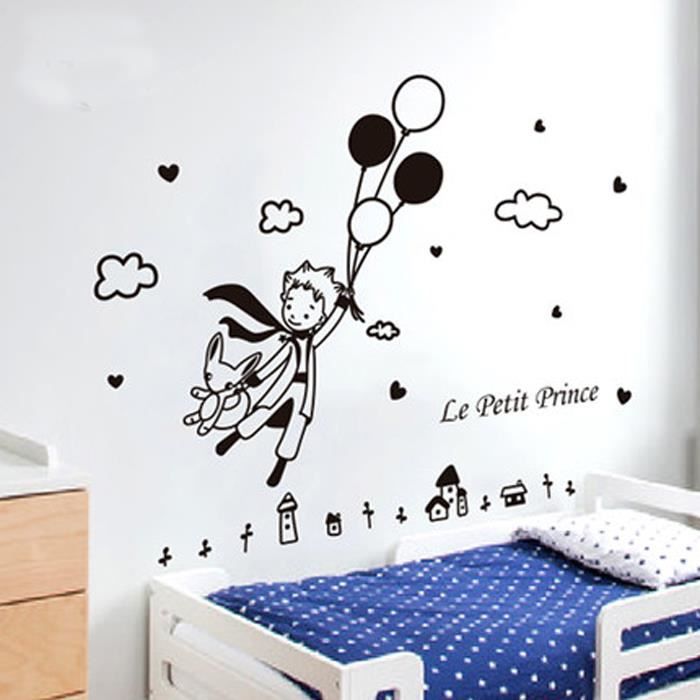 Stickers Dessin Anime Le Petit Prince Noir Enfants Decoration