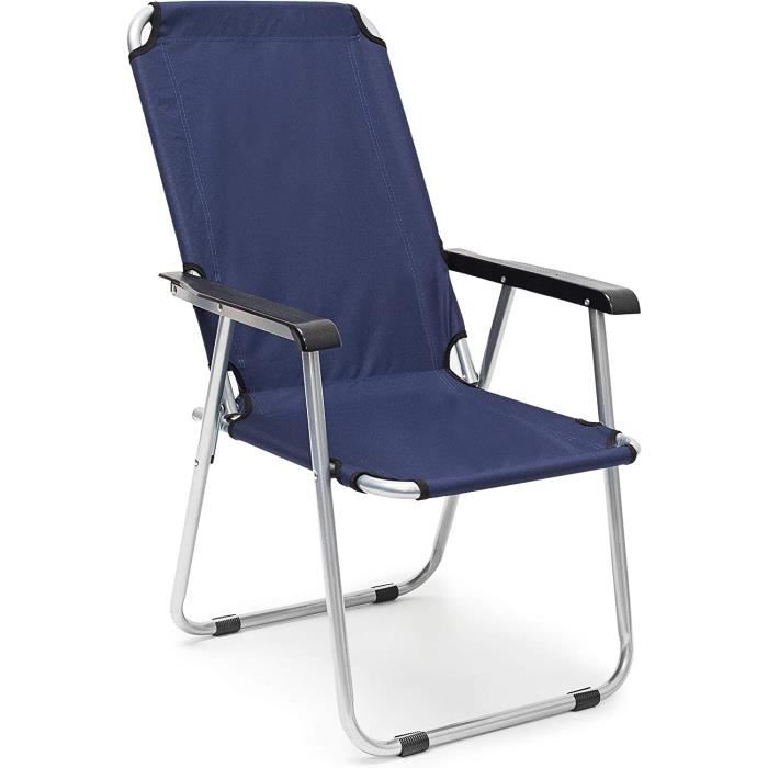 Oxfort Lot de 2 chaises de camping pliantes en tissu - Chaise de pêche - En métal - 53 x 46 x 74 cm - Couleurs : violet