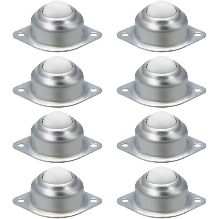 10 Pièces Roulettes à Billes Universelles En Acier Au Carbone - Rouleaux Transfert Pour Meubles Et Chariots, Charge 66 Lbs