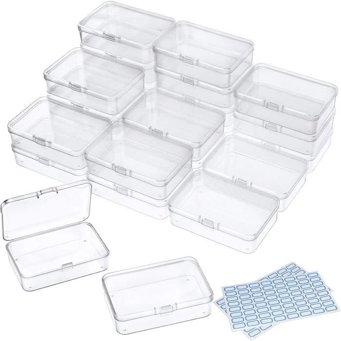Lot 100 Bouteilles Plastique 5ml - Rangement Perles, Bijoux, Petits Objets