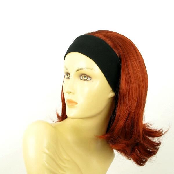 Perruque femme bandeau rousse XENA 350 - Marque XENA - Coupe sobre et naturelle - Fibre synthétique