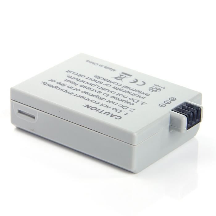 Batterie pour Appareil photo Canon Eos1000d type lpe5 7.4v 1080mah