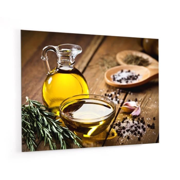 Fond De Hotte Huile D Olive Et Cuillere En Bois En Verre De Synthese L 90 X H 70 Cm Achat Vente Credence Fond De Hotte Huile D Olive Cdiscount
