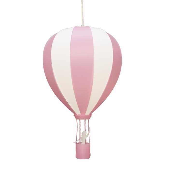 Lampe Suspension Montgolfiere Rose Pale R M Coudert Cdiscount Maison