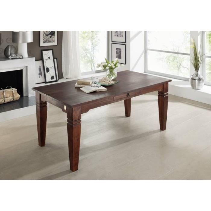 Table A Manger Rectangulaire 160x90cm 6 Personnes Bois Massif D