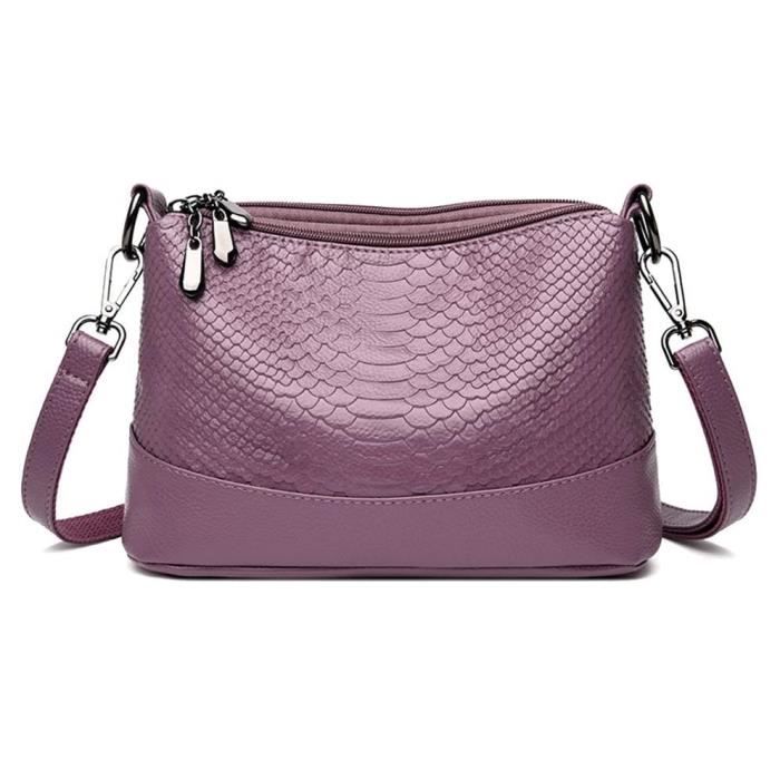 Petit Sac Bandoulière Femme Mambo En Cuir - Marque Velours - Fait Main En France - Brun