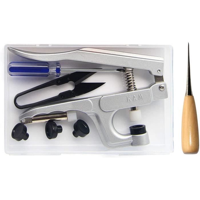 Lot 360 Boutons Pression T5 Plastique 24 Couleurs + Pince Outil Complet – Kit Couture Bébé & Bricolage